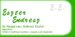 eszter endresz business card